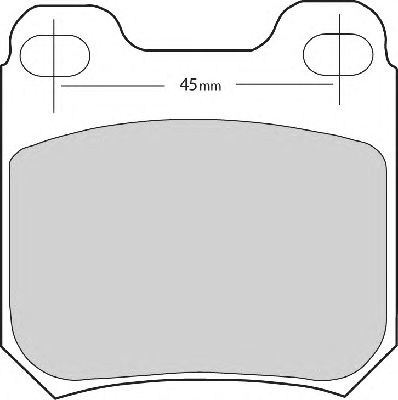 Комплект тормозных колодок, дисковый тормоз FD6287A