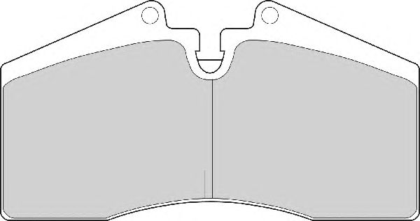 Комплект тормозных колодок, дисковый тормоз FD6531A