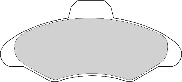 Комплект тормозных колодок, дисковый тормоз FD6314A