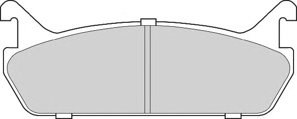 Комплект тормозных колодок, дисковый тормоз FD6694A