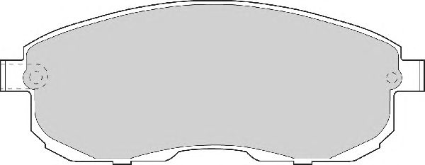 Комплект тормозных колодок, дисковый тормоз FD6568A