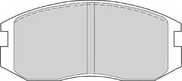 Комплект тормозных колодок, дисковый тормоз FD6573A