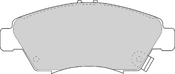Комплект тормозных колодок, дисковый тормоз FD6580A