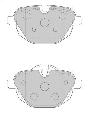 Комплект тормозных колодок, дисковый тормоз FD7521A