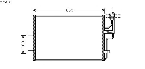 Condensador, ar condicionado MZ5186
