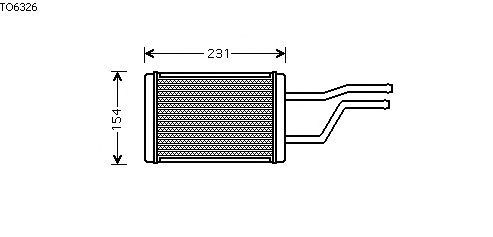 Radiador de calefacción TO6326