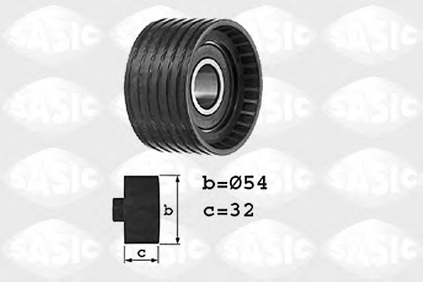 Deflection/Guide Pulley, timing belt 1704009