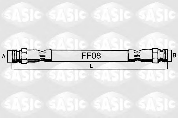 Tubo flexível de travão SBH0152