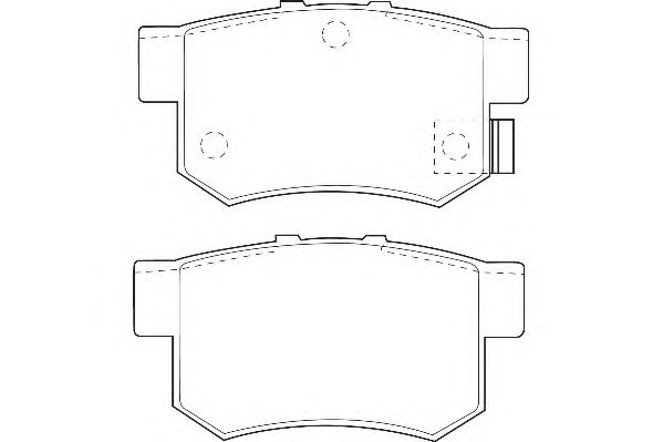 Комплект тормозных колодок, дисковый тормоз DBP260956
