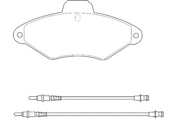 Комплект тормозных колодок, дисковый тормоз DBP340874