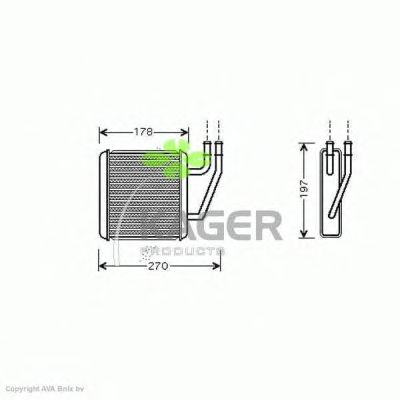 Heat Exchanger, interior heating 32-0348