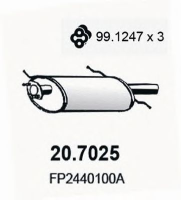 Endschalldämpfer 20.7025