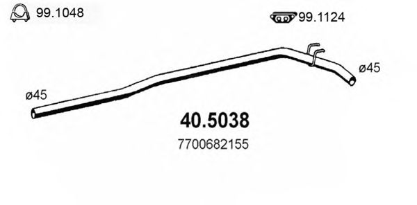 Exhaust Pipe 40.5038