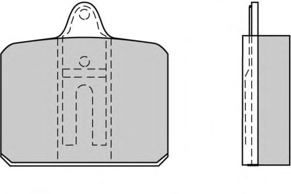 Комплект тормозных колодок, дисковый тормоз 12-0064