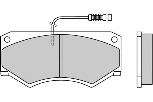 Комплект тормозных колодок, дисковый тормоз 12-0486