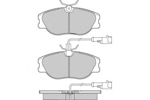 Комплект тормозных колодок, дисковый тормоз 12-0587