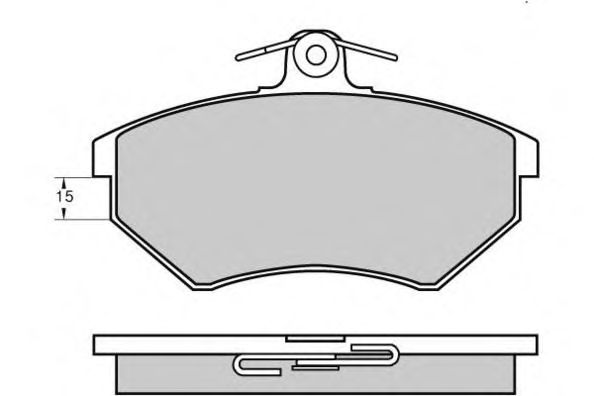 Комплект тормозных колодок, дисковый тормоз 12-0641