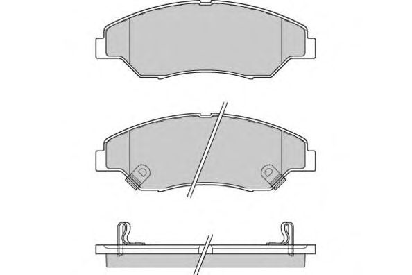Комплект тормозных колодок, дисковый тормоз 12-0911