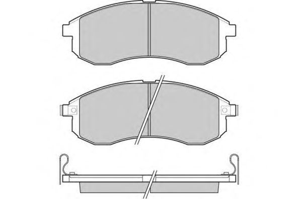 Комплект тормозных колодок, дисковый тормоз 12-1132