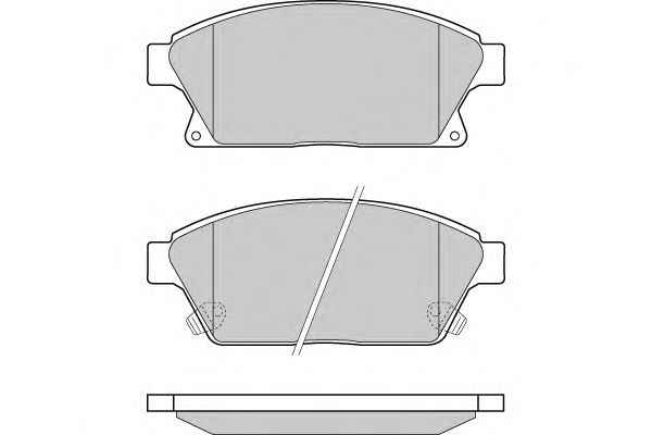 Комплект тормозных колодок, дисковый тормоз 12-1405