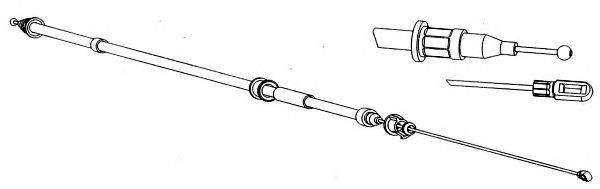 Cable, parking brake SA02114