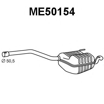 Глушитель выхлопных газов конечный ME50154