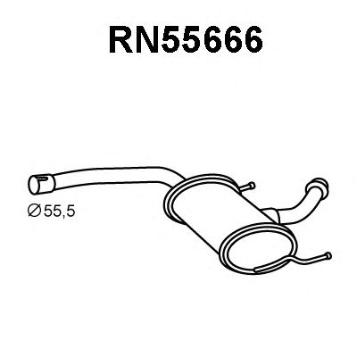 Silenciador posterior RN55666