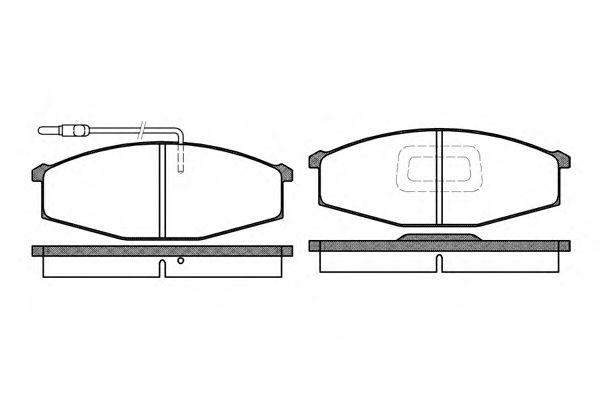 Комплект тормозных колодок, дисковый тормоз P0293.02