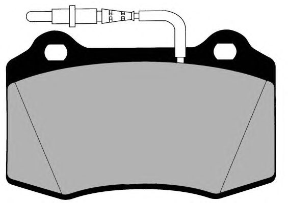 Комплект тормозных колодок, дисковый тормоз PA1259