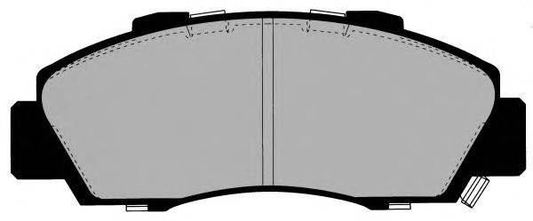 Комплект тормозных колодок, дисковый тормоз PA1343