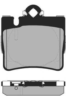 Комплект тормозных колодок, дисковый тормоз PA1456
