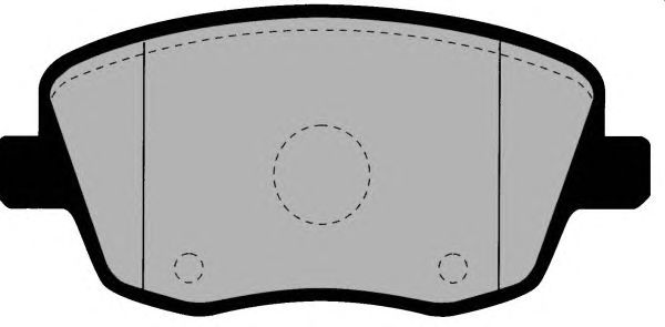 Комплект тормозных колодок, дисковый тормоз PA1462