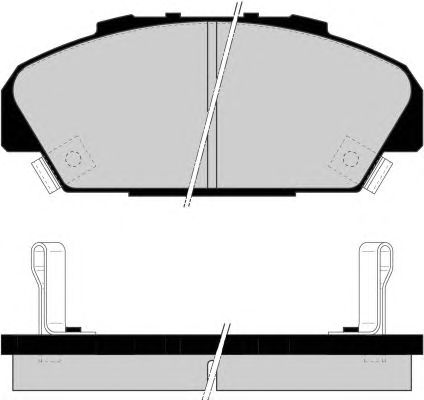 Комплект тормозных колодок, дисковый тормоз PA1531