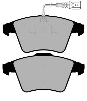 Комплект тормозных колодок, дисковый тормоз PA1570