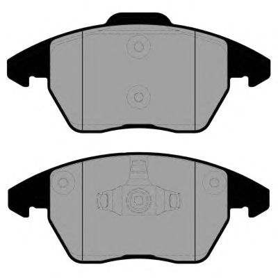 Комплект тормозных колодок, дисковый тормоз PA1595