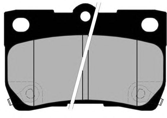 Комплект тормозных колодок, дисковый тормоз PA1716