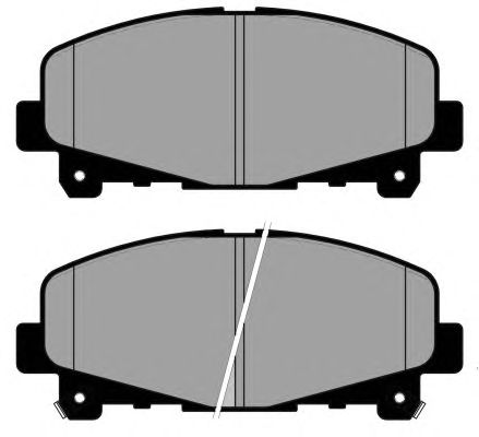 Комплект тормозных колодок, дисковый тормоз PA1826