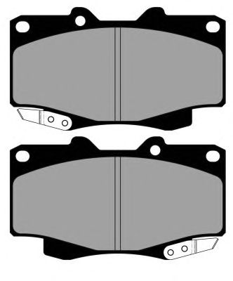 Комплект тормозных колодок, дисковый тормоз PA1886