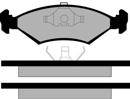 Комплект тормозных колодок, дисковый тормоз PA310