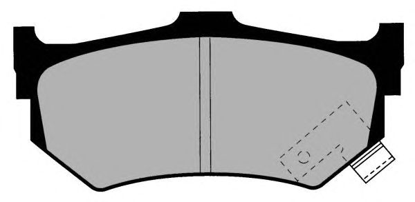 Комплект тормозных колодок, дисковый тормоз PA370