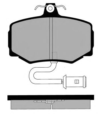 Kit de plaquettes de frein, frein à disque PA483