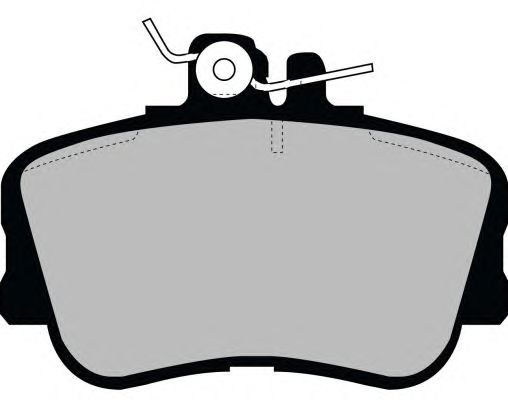 Комплект тормозных колодок, дисковый тормоз PA969