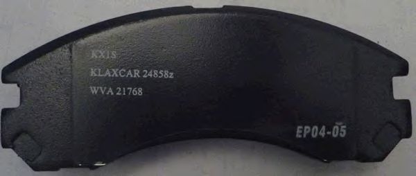 Комплект тормозных колодок, дисковый тормоз 24858z