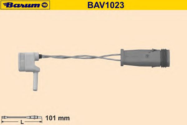 Προειδοπ. επαφή, φθορά υλικού τριβής των φρένων BAV1023