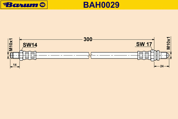 Flessibile del freno BAH0029