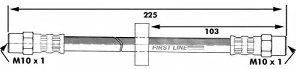 Tubo flexible de frenos FBH6025