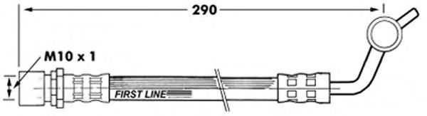 Ελαστικός σωλήνας φρένων FBH7286