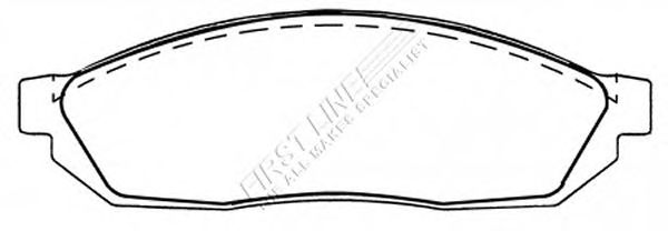 Комплект тормозных колодок, дисковый тормоз FBP1102