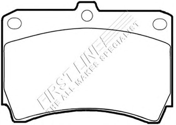 Комплект тормозных колодок, дисковый тормоз FBP1607