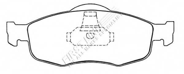 Комплект тормозных колодок, дисковый тормоз FBP3031